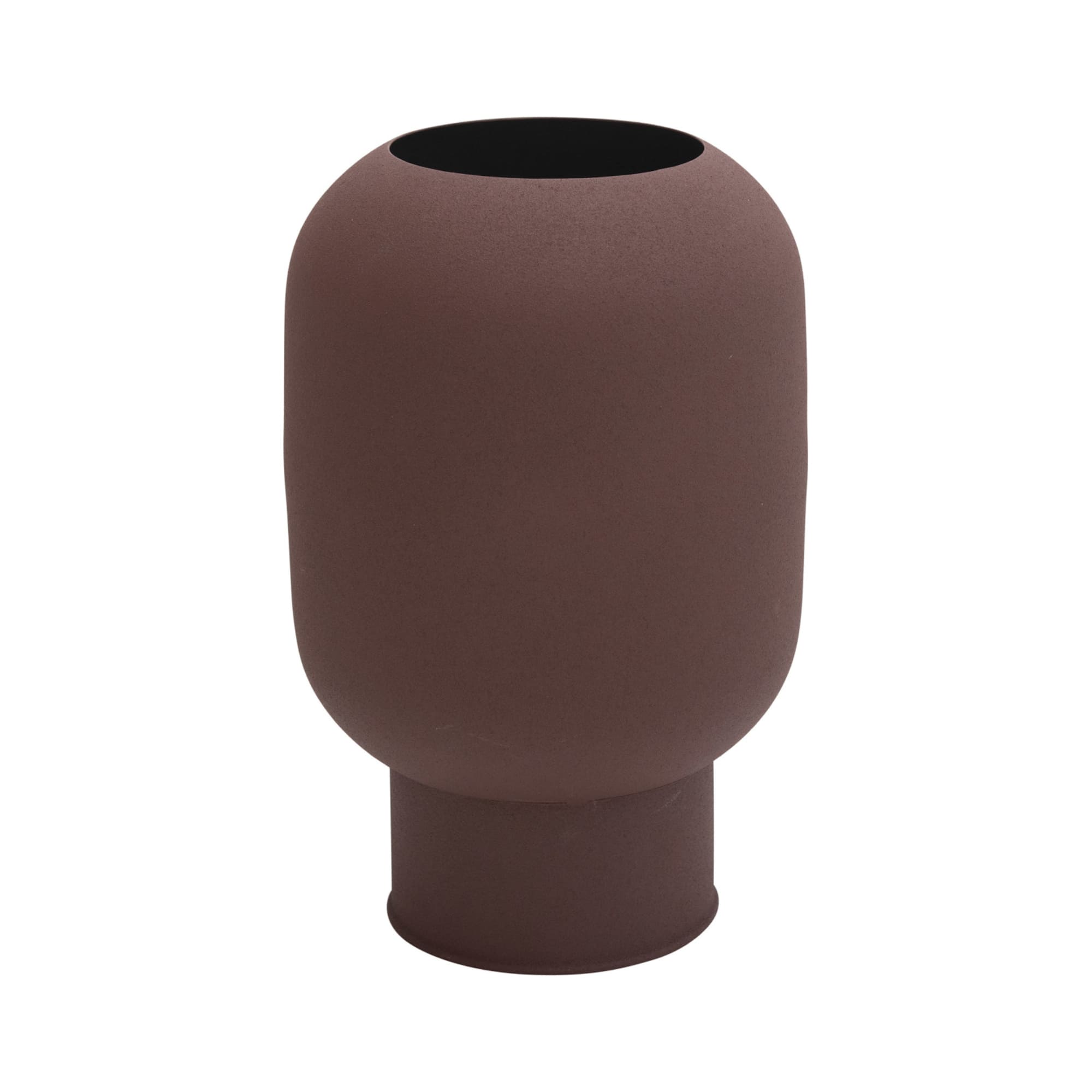 Hello Honey® 11.25" Plum Textured Decorative Flower Vase